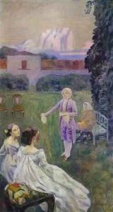 Harmony 1899-1900 by Viktor Elpidiforovich Borisov-Musatov