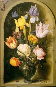 Flowers in a Glass Vase, approx. 1619