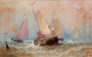 Craft In Brisk Sea