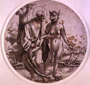 The Temptation of Christ, c.1522 by Hans Sebald Beham
