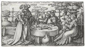 The Prodigal Son Wasting His Patrimony 1540 by Hans Sebald Beham