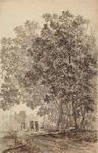 A Peasant Couple On A Wooded Path