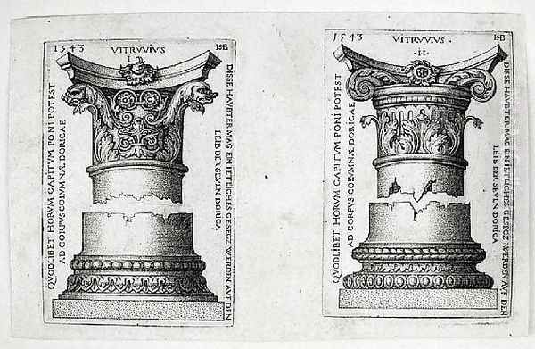 Doric Columns I and II, 1543 - view 1