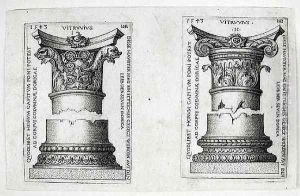 Doric Columns I and II, 1543 by Hans Sebald Beham