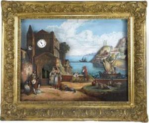 Philippe Polychrome Musical Automaton Picture Wall Clock, Tharin