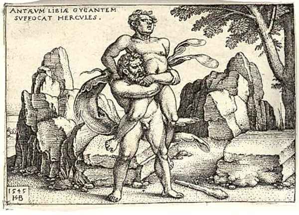 Hercules killing Anthaeus - view 1