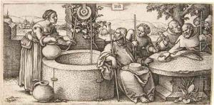 Christ and the Woman of Samaria by Hans Sebald Beham