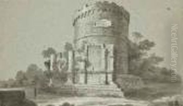 Le Mausolee De Cecilia Metella A Rome - view 1