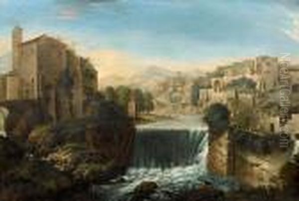 The Aniene Waterfall, Tivoli - view 1