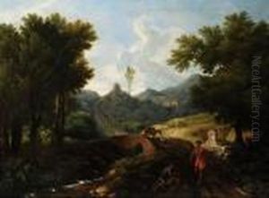 Paesaggio Con Campagna by Paolo Anesi