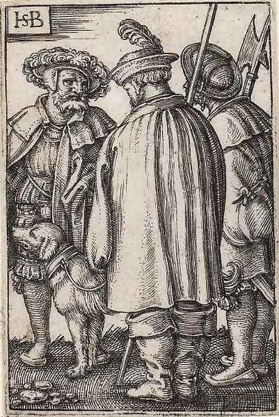 Three Soldiers and a Dog - view 1