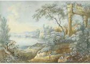 Paesaggio Con Rovine by Paolo Anesi