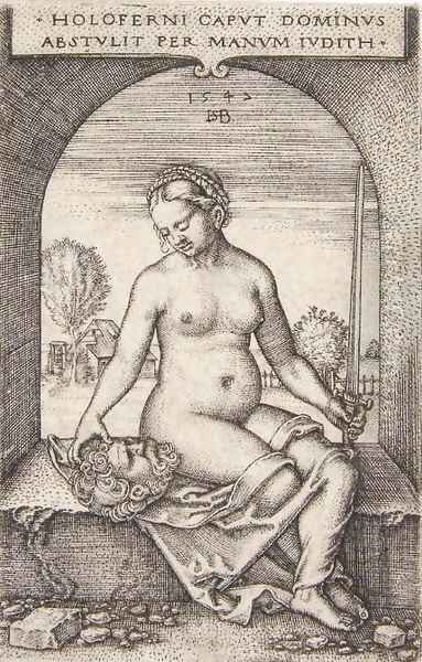 Judith seated in an Arch - view 1