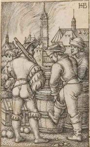 The Guard near the Powder Casks by Hans Sebald Beham