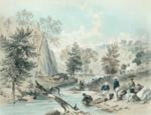 Fitz Roy Bar Ophir Diggings by George French Angas