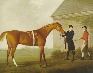 'Eclipse' with groom and jockey at Newmarket