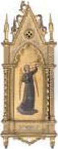 An Angel Playing A Trumpet by Fra Angelico (Guido di Pietro)