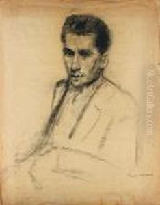 Portrait De Dimitri Snegaroff by Francois Angiboult