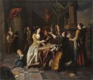 Scenadinterno Con Musicisti by Pieter Angillis