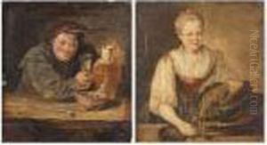 An Interior Wih A Boor Smoking And Drinking An Interior Wih A Boor Smoking And Drinking