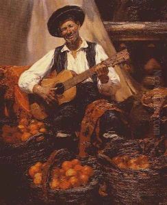Tocando la guitarra