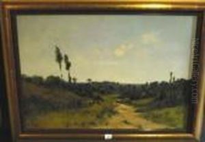 Paysage Anime De Vaches by Gaston Anglade