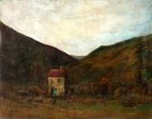 Cour De Ferme by Gaston Anglade