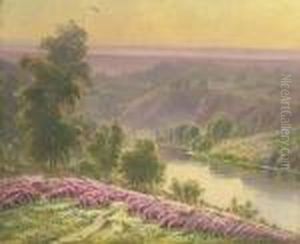 Crozant Paysage by Gaston Anglade