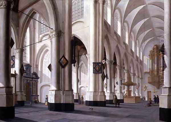 Interior of St. Laurenskerk, Rotterdam 1655 - view 1