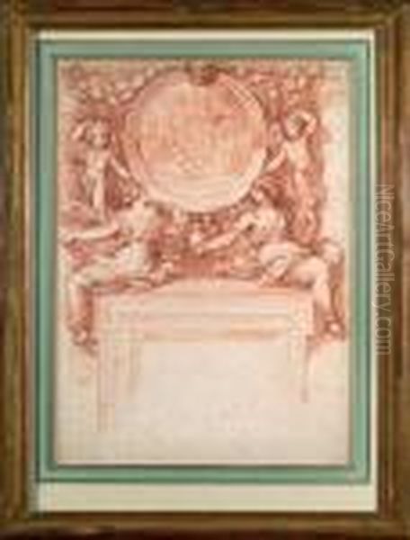 Etude D'apres Une Decoration De Polidoro Da Caravaggio Au Chateausaint Ange - view 1
