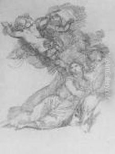 Scene From The Rest On The Flight Into Egypt by Robert Ango