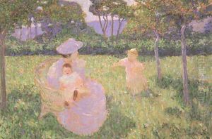 The Artist's Family 1895 by Theodore Butler