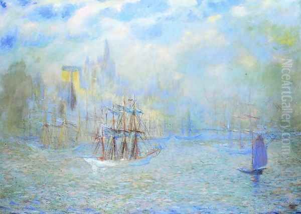 Goelettes in the Port of New York - view 1