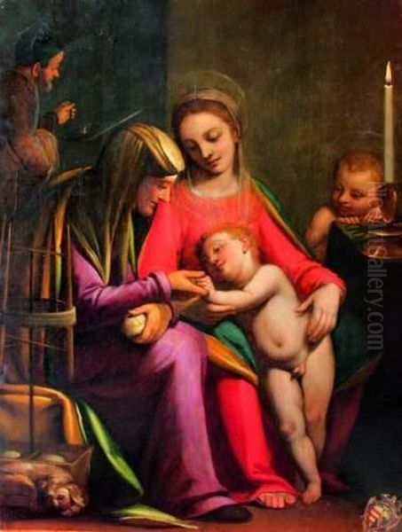 La Vierge A L'enfant Avec Sainte Anne, Saint Joseph Et Saint Jean-baptiste - view 1