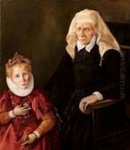 Anziana Donna Con La Nipote