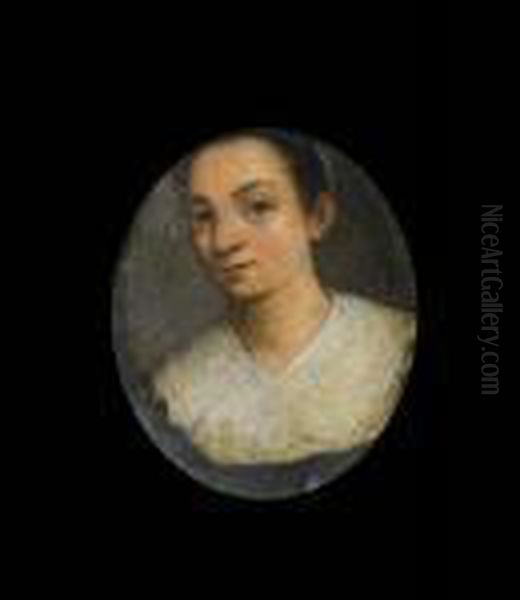 Portrait Of A Lady, Bust-length, With A White Lace Collar - view 1