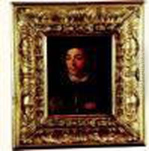 Portrait D'homme Tenant Ses Gants