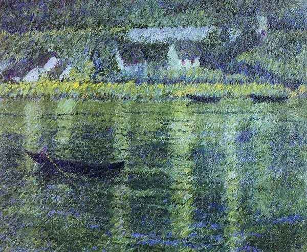 Boats in a River - view 1