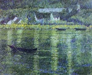 Boats in a River by Theodore Butler