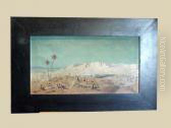 Scene De Bataille Entre La Cavalerie Francaise Et La Cavalerie Arabe - view 1