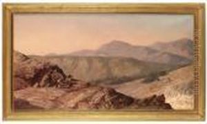 Afrikanskt Bergslandskap Med Spejare by Henrik Ankarcrona