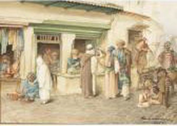 An Arab Street Scene - view 1