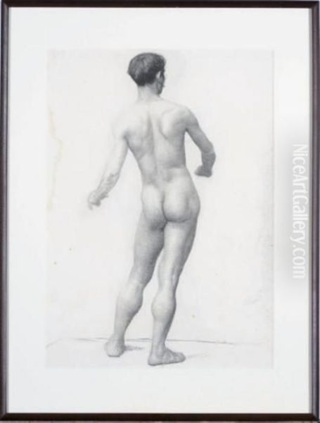 Standing Academic Male Nude, Paris - view 1