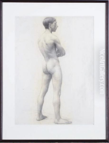 Standing Academic Male Nude, Paris - view 1