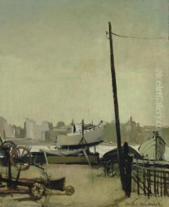 New York Waterfront by Thomas Pollock Anschutz
