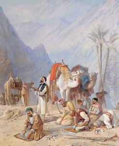 Halt for prayer under Mount Horeb 1868 63.5 x 53.7