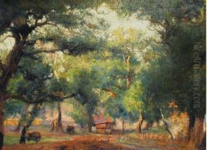 Paturage Sous Les Ombrages by Louis Joseph Anthonissen