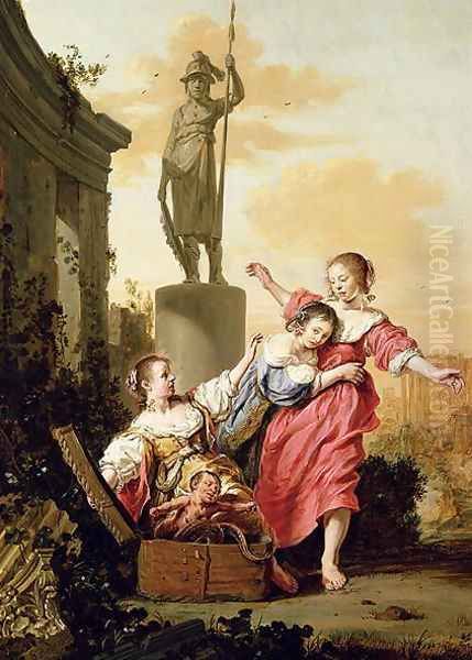 The Three Daughters of Cecrops discovering Erichthonius - view 1