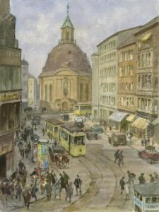 Mauerstrase Und Dreifaltigkeitskirche by Otto Antoine