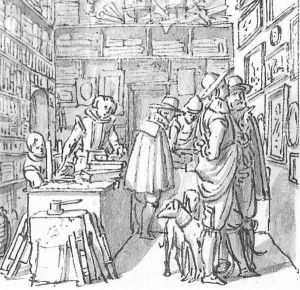 Book and Picture Shop 1628 by Salomon de Bray